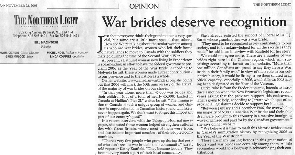 Canadian War Bride Documents 4