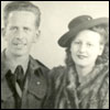 Walter Ewen and Iris Ricketts in a studio portrait taken during the war. 